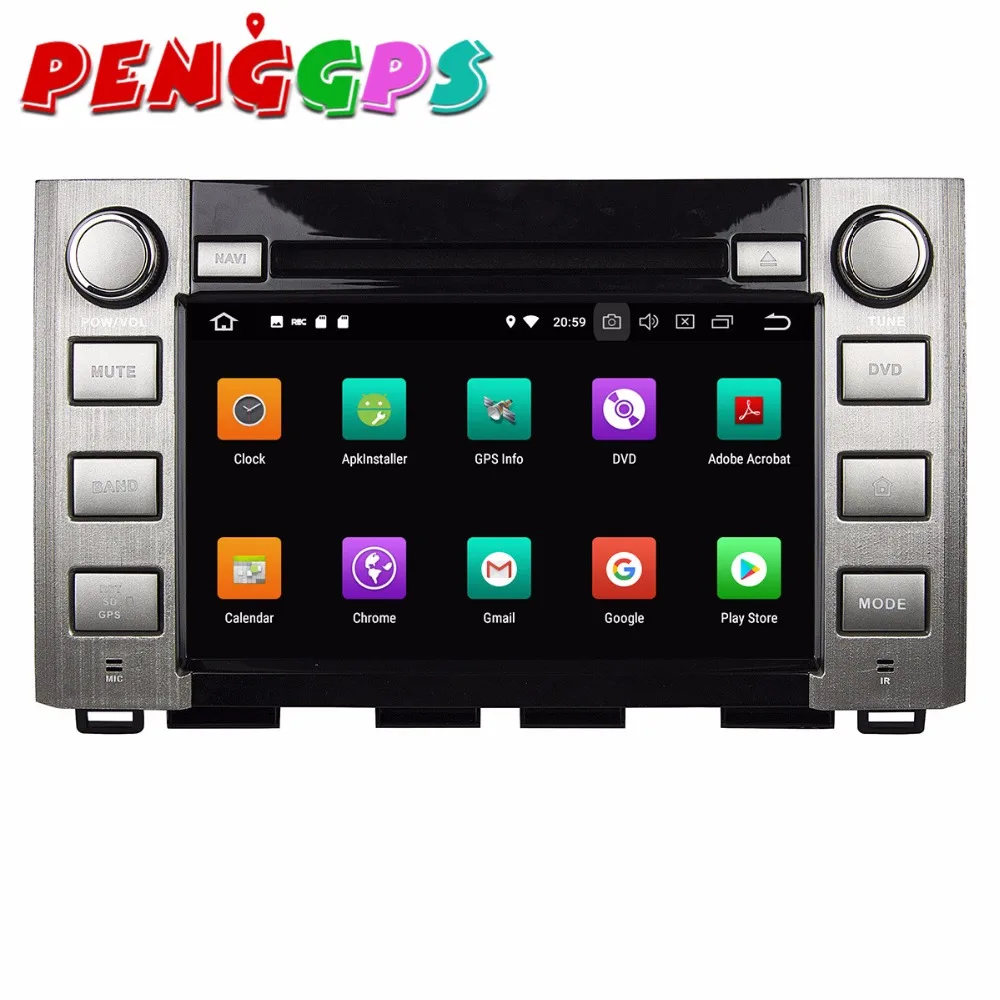 Top 2 din Car DVD Player GPS Navigation Headunit Android 8.0 7.1 For Toyota Sequoia Tundra 2014 2015 2016 Car Stereo Auto Multimedia 4