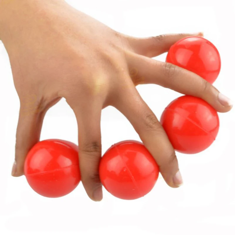 Classic Professional Soft Rubber Multiplying Magic Balls One Ball To Four Balls Magic Tricks Magic Sets Magic Props High quality 4 pcs handles cheerleading flower ball cheering props pom poms compact colored balls pompoms cheerleader delicate