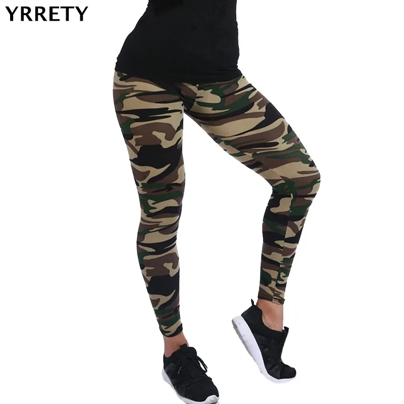 army print yoga pants