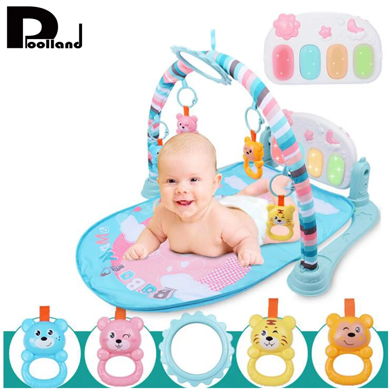 Newborn Infant Baby Game Bed Baby Toddler Crib Crawling Activity Gym Multi function Soft Mat