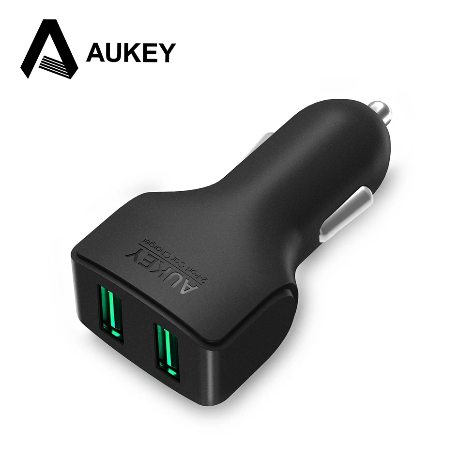 Aukey автомобильное зарядное устройство универсальный двойной usb адаптер 4.8a