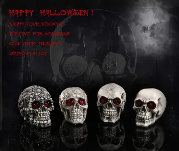 

medical Study Scary Skeleton Skull Specimen Resin Crafts Halloween Gift Indoor Home Decorations Furnishings Model SKULL115