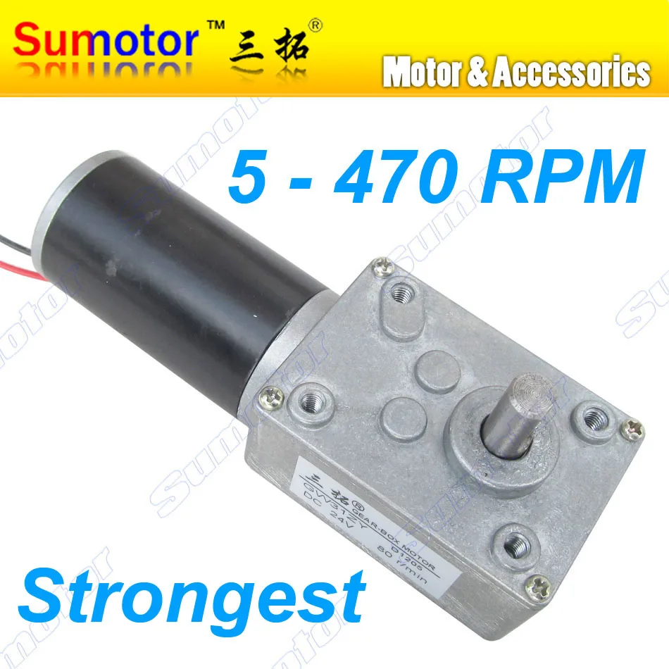 High Torque Low Speed Metal Gear Motor DC 12V Dual Shaft Electric Geared Motor