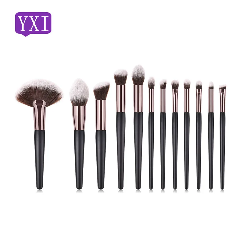 

Makeup Brushes Set Eyeshadow Eyebrow Powder Large Fan Blending Blush Contour Brushes Synthetic Hair Beauty Makeup Brushes