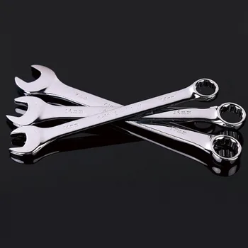 

Double End Wrench Combination Wrench Carbon Steel Ratchet Spanner Ring Open Wrench Repair Tool Reversible Wrench 6mm -19mm
