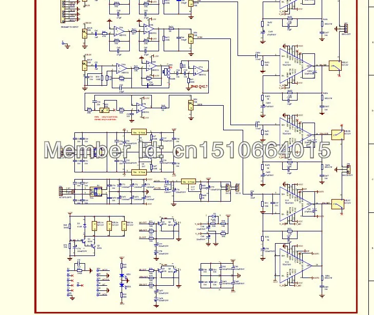 Печатная плата пустая плата 5,1 hifi Плата усилителя с предусилителем tda7293 сабвуфер с защитой большой ватт diy домашняя видео