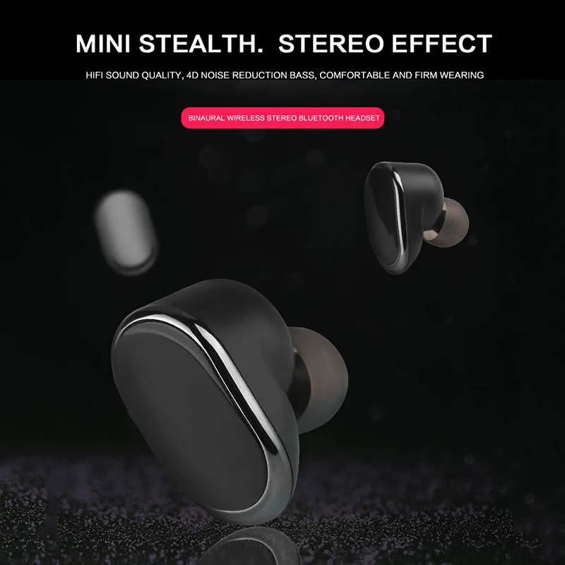 

Bluetooth 5.0 TWS Wireless Sport Earphone Stereo Waterproof Mini Earbuds with MIC JLRJ88