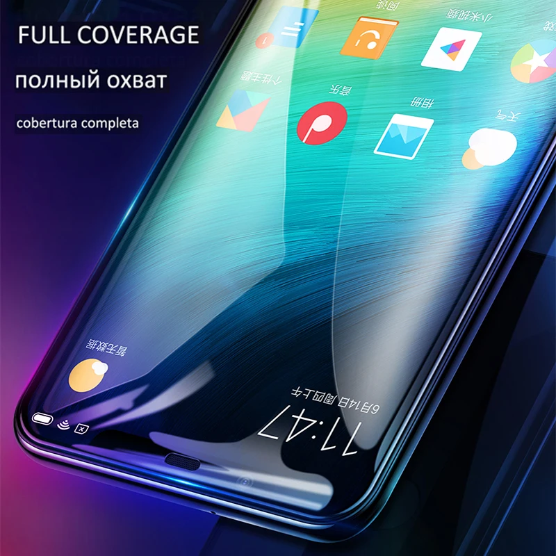 6D Защитное стекло для Xiaomi mi 8 9 se CC9 A1 5X полное клеевое на 9t K20 cc9e lite POCO F1 A2 6X Red note 7