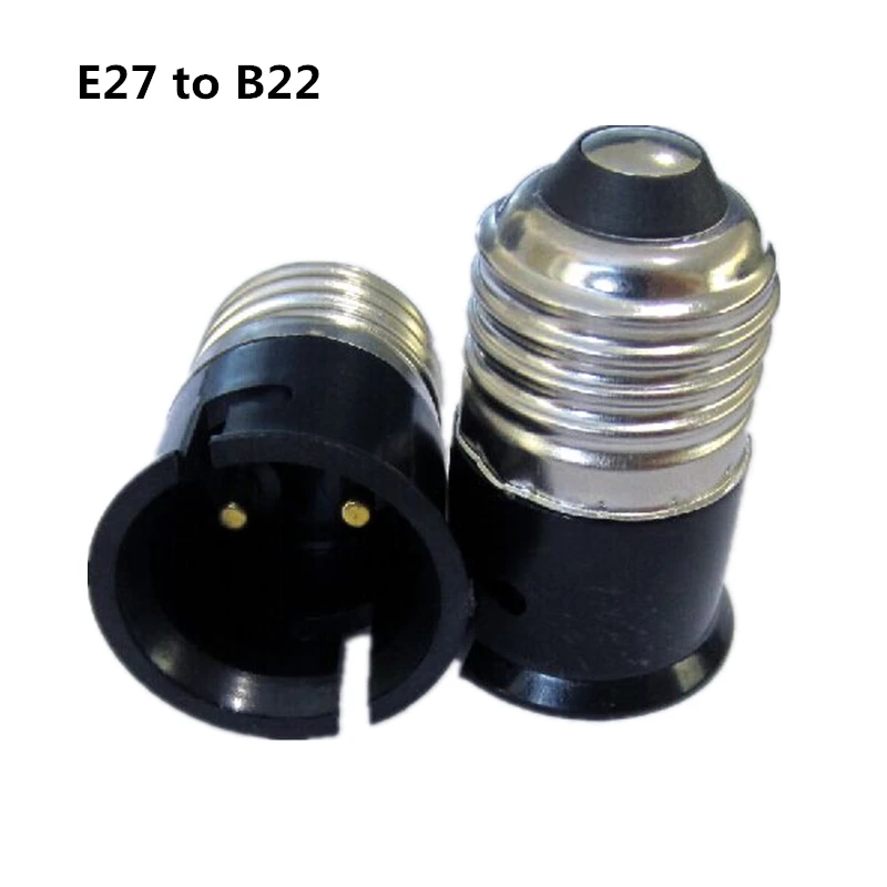 leoboone Practical B22 to E27 Socket Light Bulb Base Professional Lamp Holder Adapter Durable Home Lampholder Household Light Accessory 