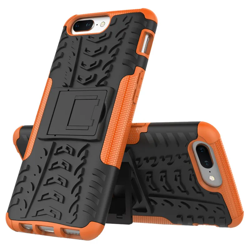 OnePlus 5 Case Tire Tough Rugged Dual Hybrid Hard Stand Duty Armor Phone Case For One Plus Five A5000 TPU+PC Fundas Capa w Stand (1)
