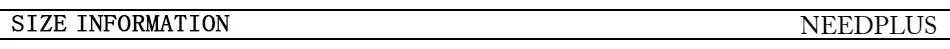Size information