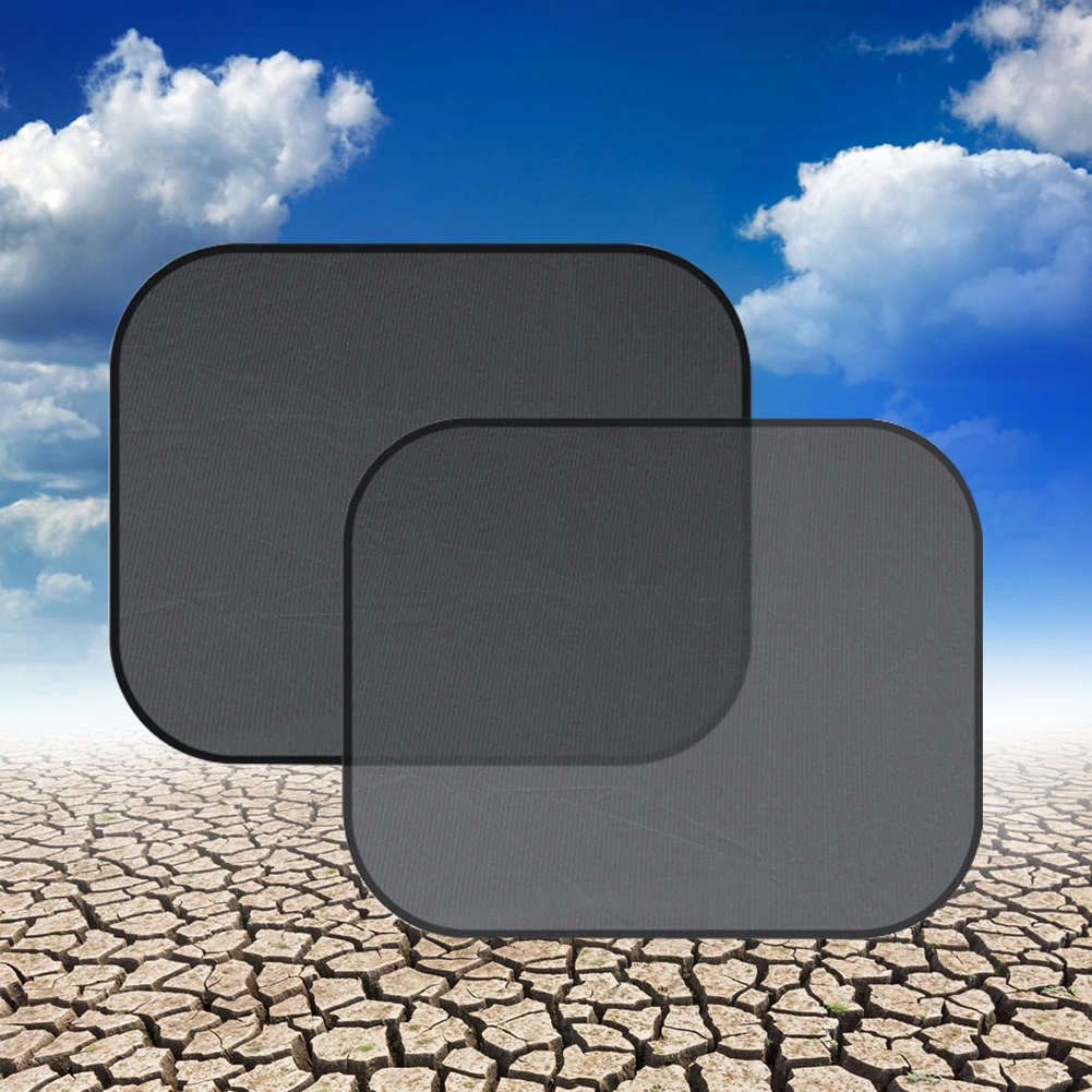 

2PCS Foldable Sunshade Heat Insulation Car Curtain Covers 3D Photocatalyst Mesh Styling Side Window Shield Summer Universal