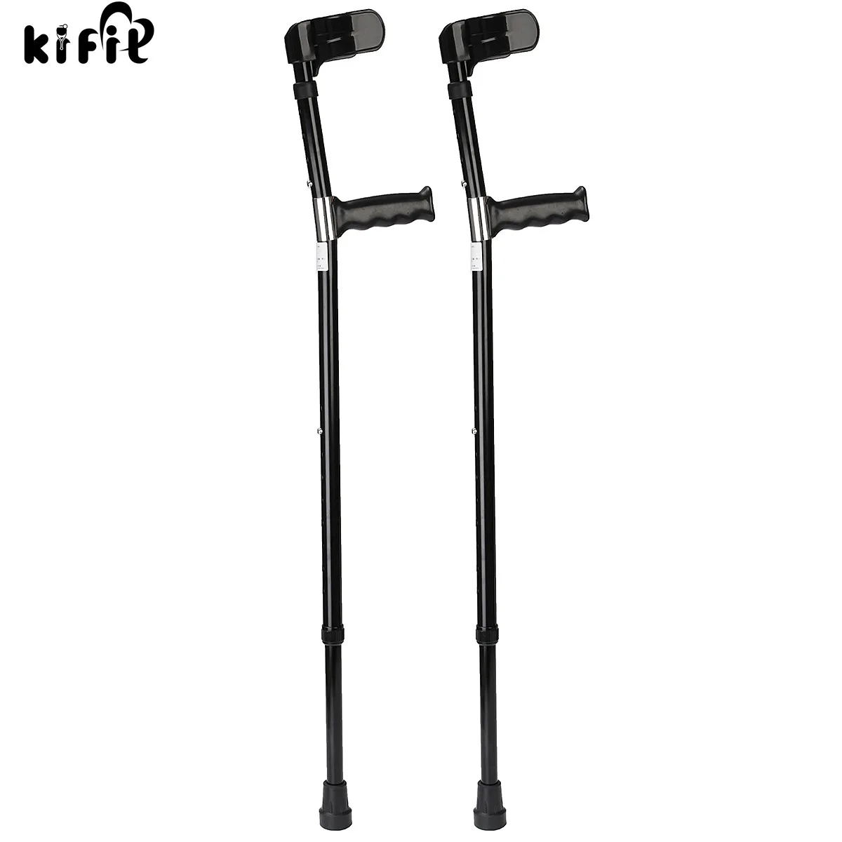 

KIFIT 2PCS High Quality Aluminum Alloy Adjustable Forearm Crutches Elbow Auxiliary Equipment Personal Health Care Tool