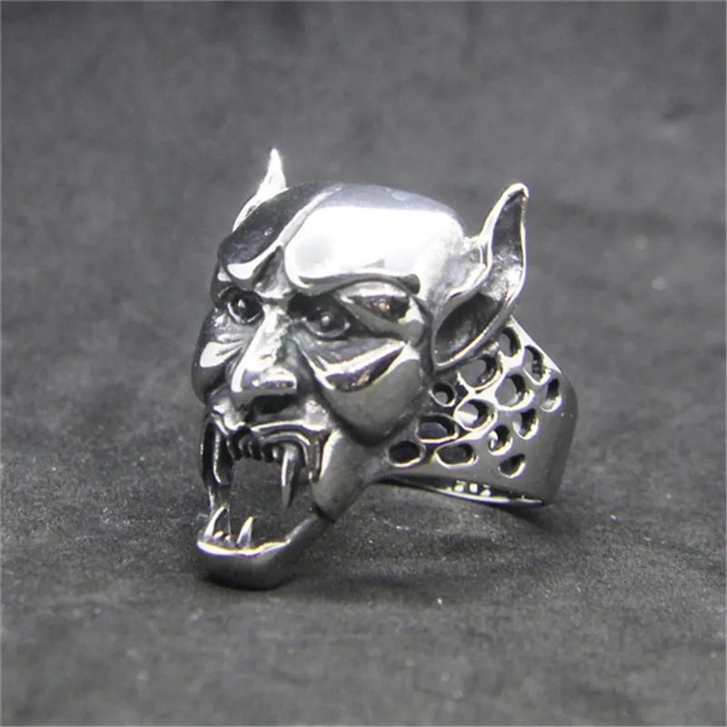 Rany&ampRoy Newest Hollow Out Skull Ring 316L Stainless Steel Jewelry Fashion Punk Style Ghost | Украшения и аксессуары