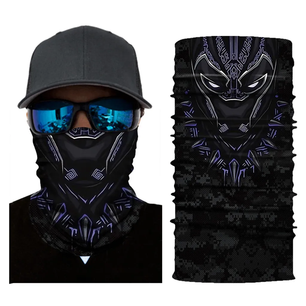 Motorcycle Face Mask Cycling Halloween Head Scarf Neck Warmer Skull Ski Balaclava Headband Scary Face Shield Mask Outdoor#3 - Цвет: F