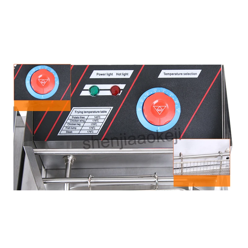 Friteuse électrique commerciale JB 832 friteuse électrique friteuses friteuse Teppanyaki équipement 5.5L 220 v/50 hz 4700 w 1 pc