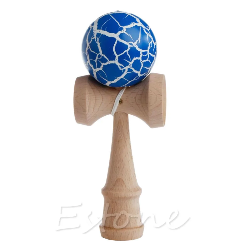 HBB 1 шт. Детская безопасность трещина шаблон игрушка бамбук Kendama Лучшие Деревянные