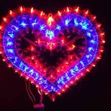 Весенние Праздничные огни украшение день Святого Валентина Свадьба макет окна украшение do love комната для бракосочетаний декоративная светодиодная лампа