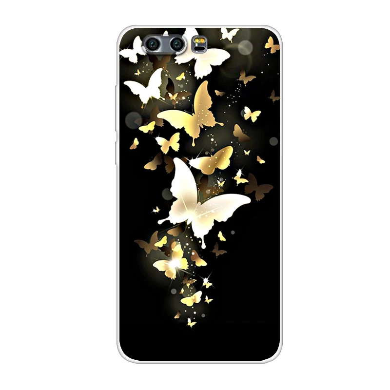 Крутой чехол с рисунком для Huawei Honor 9 5 15 дюйма цветной рисунок мягкий силиконовый
