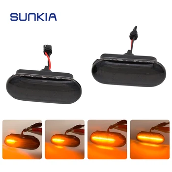 

SUNKIA LED Side Marker Light for Ford LED Signal Light C-Max/Fiesta MK6/Focus MK2/Fusion/Galaxy Amber Flowing Signal Light