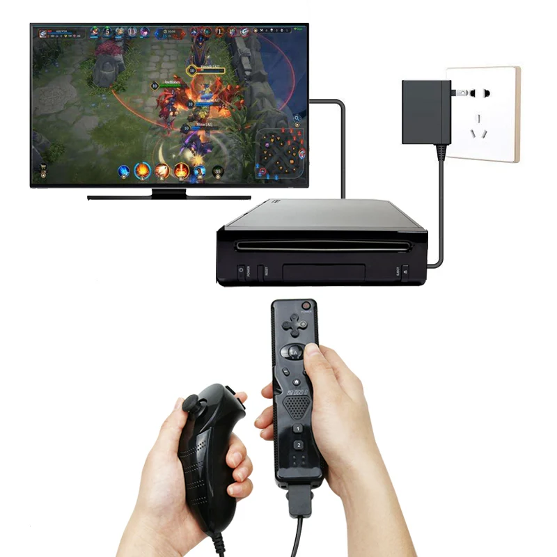 

2in1 Wireless Remote Controller For Nintend For Wii Nunchuck With Motion Plus Gamepad For Wii Remote Controle Joystick Joypad