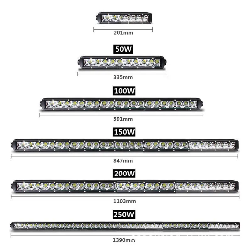 Led Light Bar Off Road Led ComboSpot Bumper Light Bar Single Row Driving Work Light Lamp Offroad Lights for SUV Truck ATV Pickup Campers RV (4)