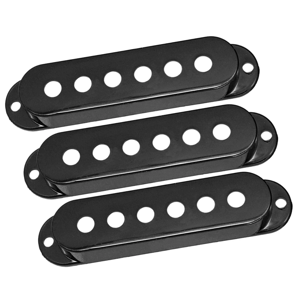 3pcs Single Coil SSS Humbucker Pickup Covers for Strat ST Squier SQ Electric Guitar Replacement Parts