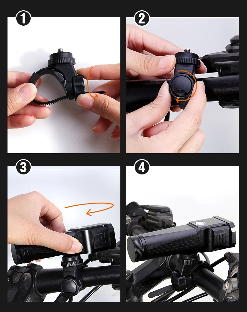 Discount USB rechargable 12000 Lumens Bicycle Flashlight LED -T6 Bicycle Light bike Lamp Lighting With bike mount+usb cable by 18650 4 Discount USB rechargable 12000 Lumens Bicycle Flashlight LED -T6 Bicycle Light bike Lamp Lighting With bike mount+usb cable by 18650 4