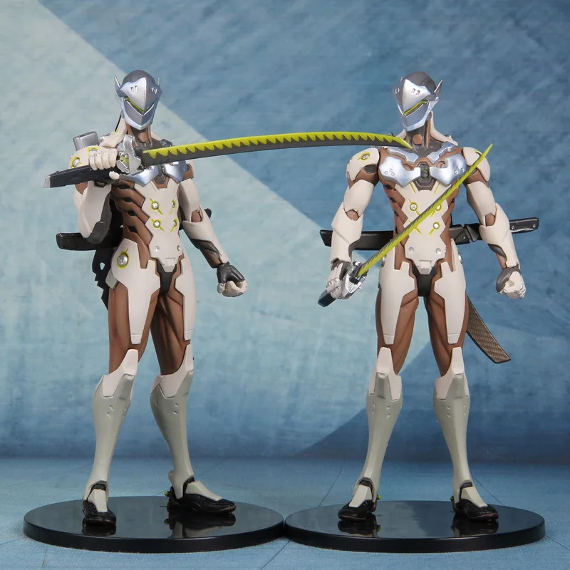 Аниме игра OW Ninja Shimada Genji 18 см шарнирные подвижные фигурки модели игрушек|Игровые и