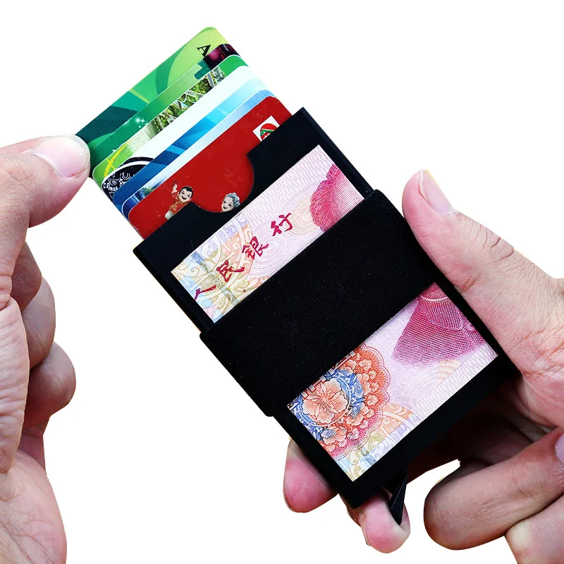 KEEBREAK RFID мужской кошелек держатель для карт волшебный тонкий маленький мини умный