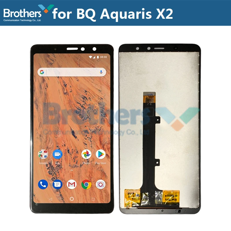 ЖК-дисплей с сенсорным экраном для BQ Aquaris X2 дигитайзер в сборе Замена ЖК-экрана