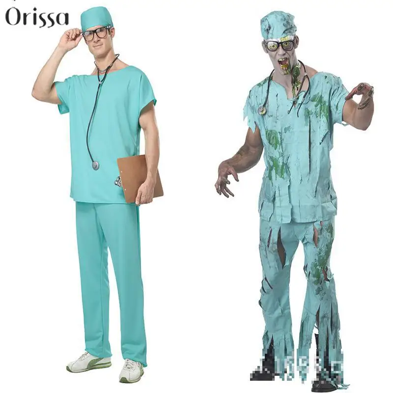 2016 New Arrival Halloween Masquerade Doctor Scrubs Cosplay Costume 2016 New Arrival Halloween Masquerade Doctor Scrubs Cosplay Costume Clothes Men Nurse Uniforms Nightclub DS Clothing 32674740119html