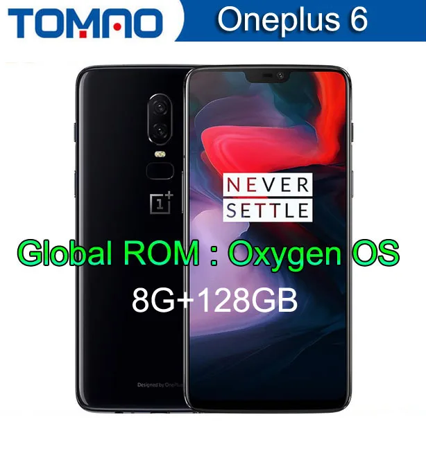 Оригинальный мобильный телефон Oneplus 6 8 Гб 128 ГБ Snadragon 845 OctaCore 20 + 16 МП Двойная камера