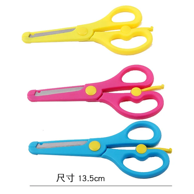 Kids Handmade Plastic Safety Scissors Safety Scissors