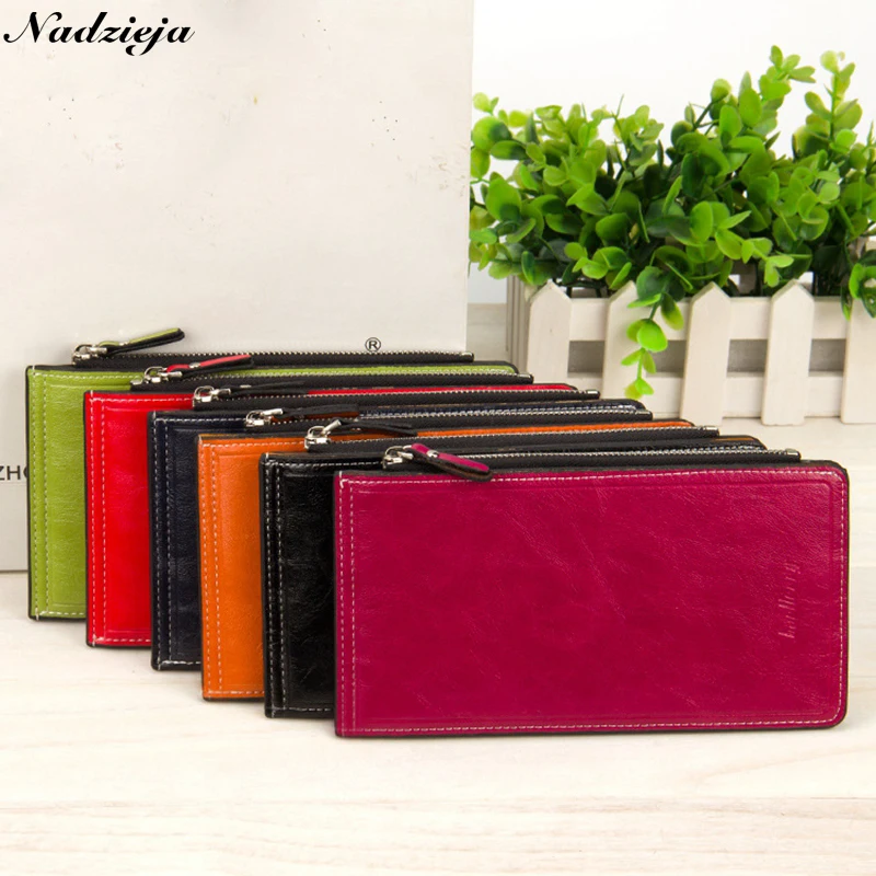 

NadziejaDesigner Baellerry Women Slim Wallets Female Clutch Bag Ladies Coin Money Purse Cuzdan Card Holders Leather Cartera