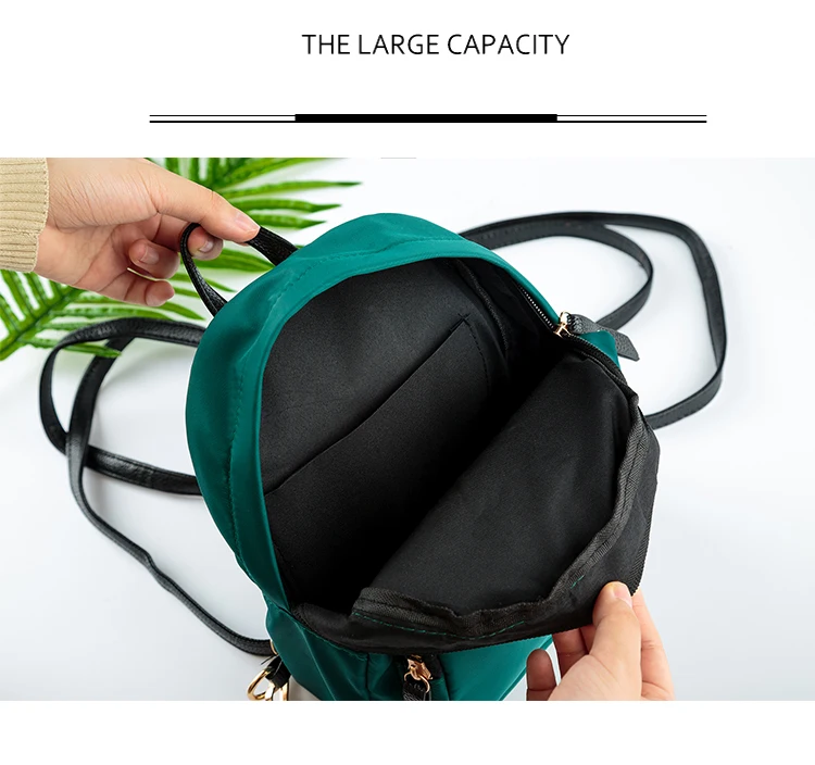 Нейлоновый водонепроницаемый мини-женский рюкзак с длинным ремнем, сумка через плечо, с рисунком в виде ракушки, с несколькими карманами, повседневные Рюкзаки