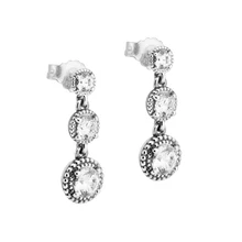 Вечная элегантность серьги стерлингового серебра 925 ювелирные изделия