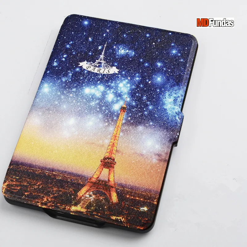 

MDFUNDAS Coque For Amazon Kindle Paperwhite 1 2 3 Case Colorful Painted Flip Leather Book Case Cover For Kindle Paperwhite Funda