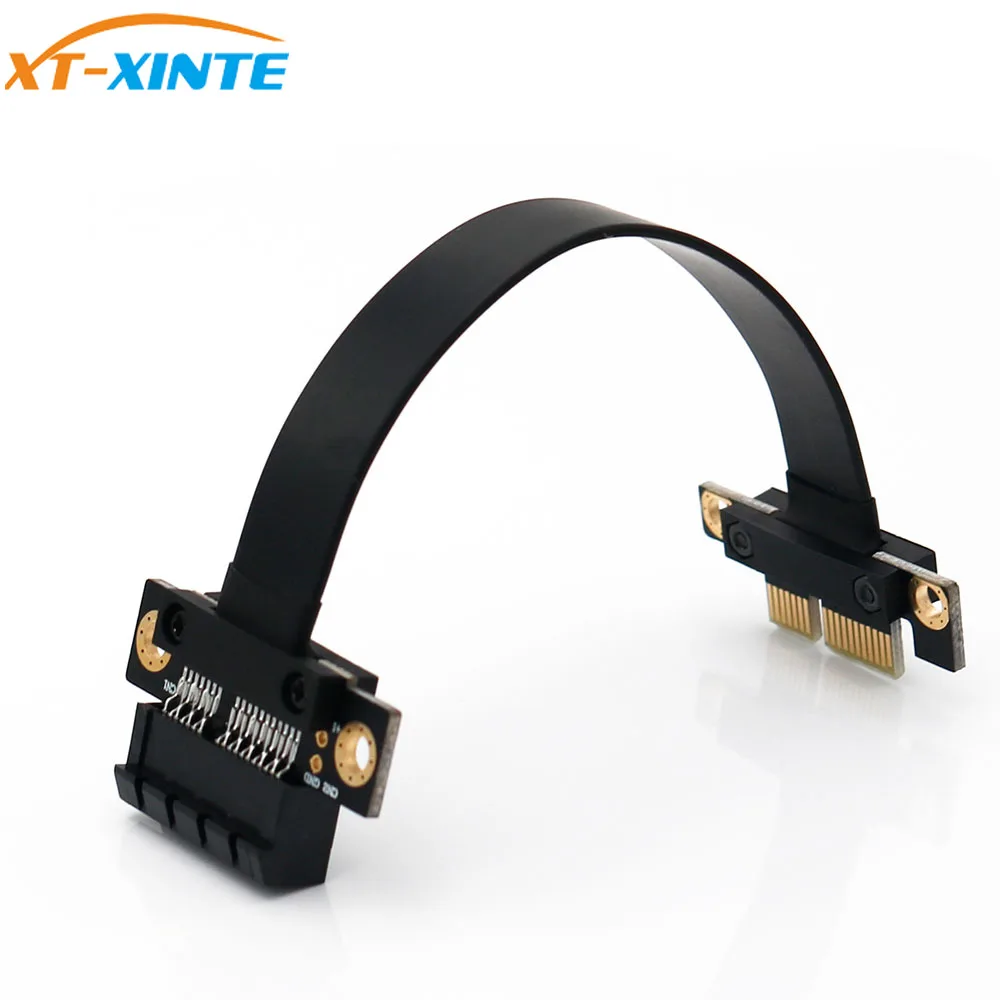

XT-XINTE PCI Express 36 Pin support PCI E 1X 4X 8X 16X Miner mining Graphics video Card Extension Cable cord wire line180 Degree