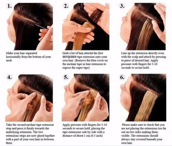 Neitsi Mini Tape In Non-Remy Human Hair Adhesive Extension 12 5