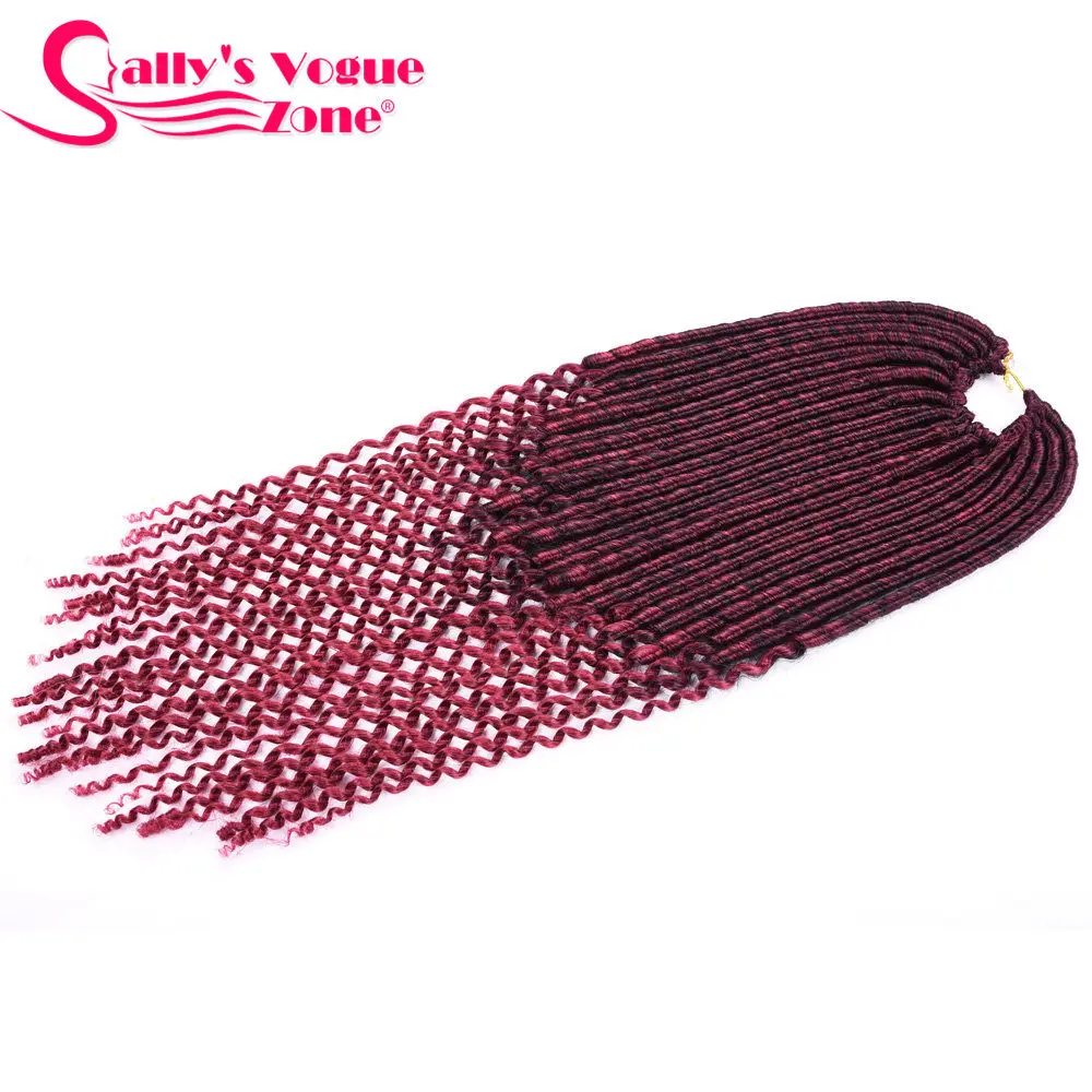 24 Roots Faux Locs Crochet Hair 18 Crochet Faux Lock Dreadlock Crochet Braids hair Extensions Synthetic Braiding hair Soft lock (62)