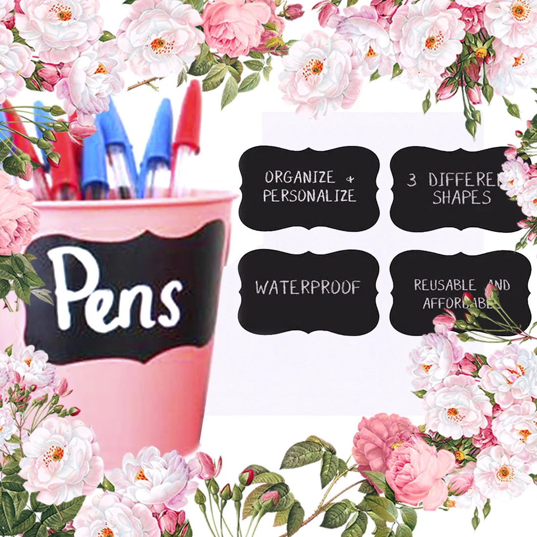 

36pcs Fashion Lowest Price Chalkboard Blackboard Chalk Board Stickers Craft Kitchen Jar Labels Tags Contact Paper