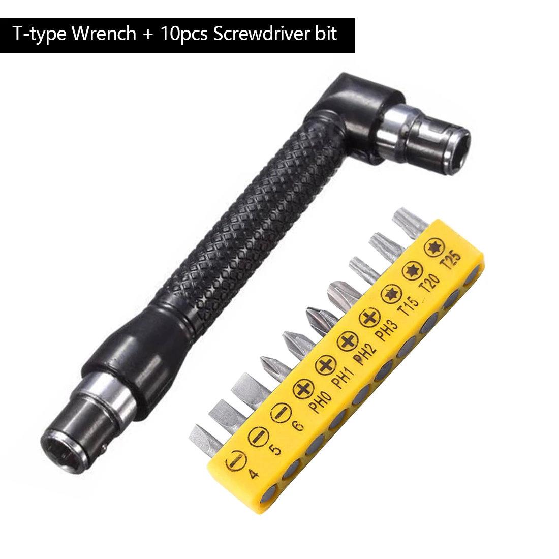Hot 10 in 1 Precision L shaped Angle Head Twin Wrench Driver Set Flat Phillips Screwdriver