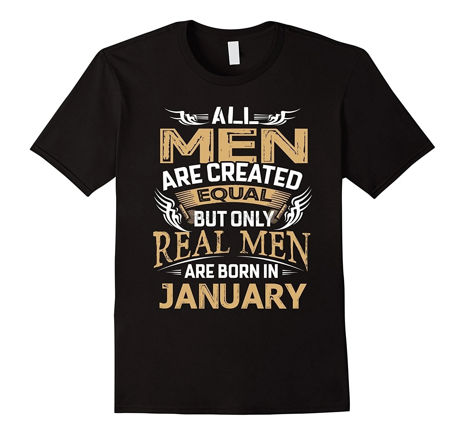 Футболка с надписью Real men Are Born In January подарок на день рождения Мужская хлопковая