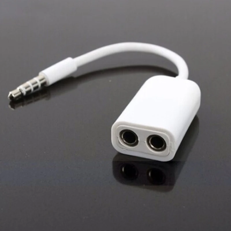 

Car-styling 3.5mm Male AUX Jack Splits Dual 3.5mm Female Headphone Audio Adapter Car Cable