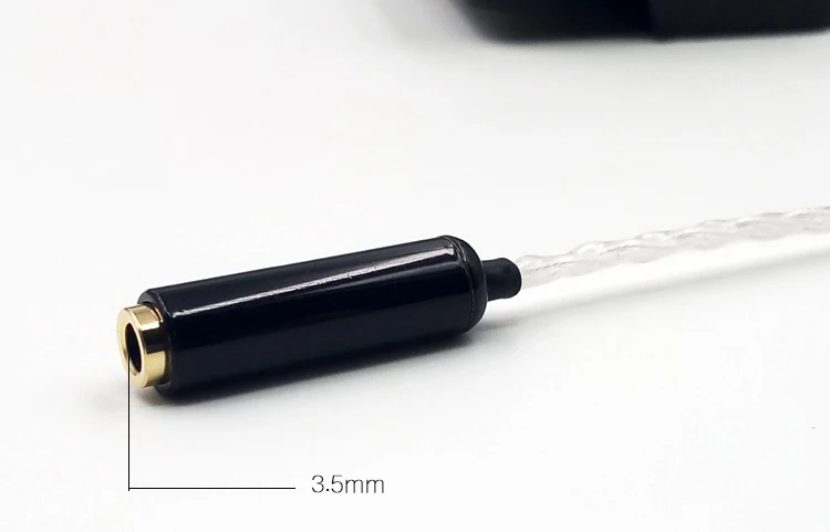 Pure silver 4 share handmade Computer headphone extension cable Enthusiast 3 5mm male to female Lossless audio cable