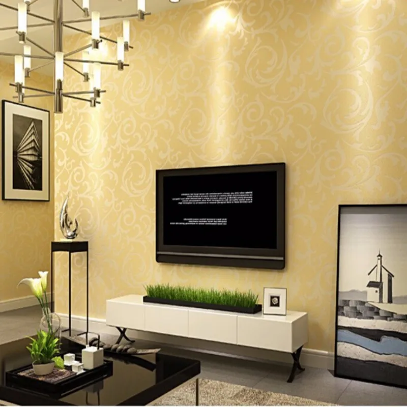 Beibehang wallpaper for walls 3 d European HD Wallpaper 3d Bedroom Living Room Wallpaper Beige yellow silver gray 3d wallpaper Beibehang wallpaper for walls 3 d European HD Wallpaper 3d Bedroom Living Room Wallpaper Beige yellow silver gray 3d wallpaper