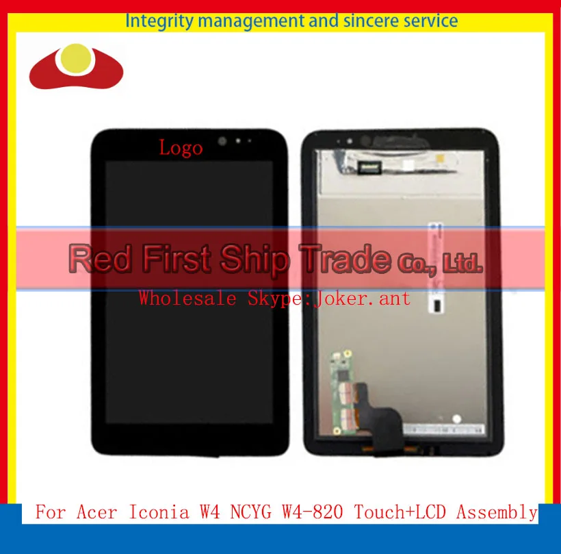 

High Quality 8.0" For Acer Iconia W4 NCYG W4-820 Touch Screen Digitizer Sensor+Display LCD Assembly Complete Black Free+Tracking