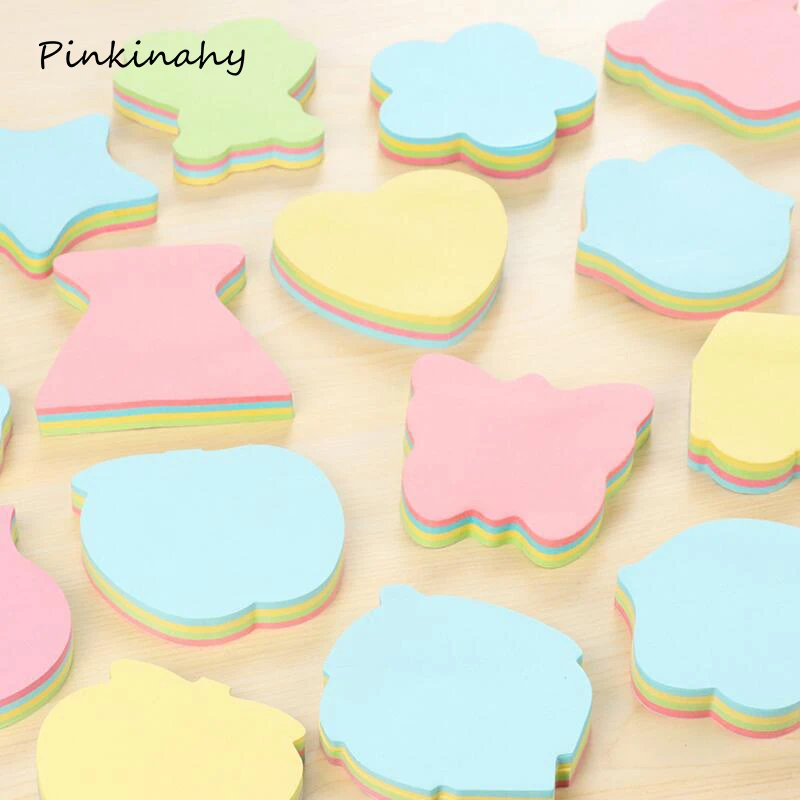 

5 pcs Creative Cute Love/Tree/leaves/Star Shape Colorful Paper Sticky Notes Memo Pads School Office Bookmark Supplies Papelaria