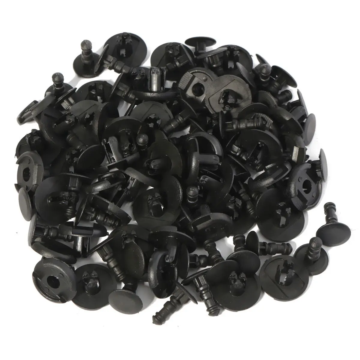 50 pcs/lot Plastic Car Clips Rivet Push Type Fastener Auto Door Trim